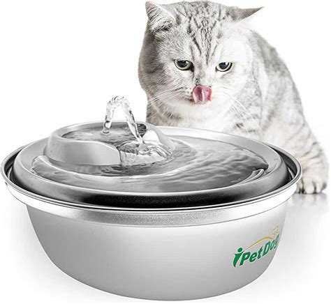 Cat water fountain amazon - DownyPaws Wireless Cat Water Fountain, Battery Operated Automatic Pet Water Fountain with Motion Sensor, 84oz/2.5L Ultra Quiet Dog Water Dispenser Inside SOOFPET Stainless Steel Cat Water Fountain, 108oz/3,2L Pet Water Fountain Dog Water Dispenser, Water Fountain for Cats Inside with Quiet Pump, Dishwasher Safe …